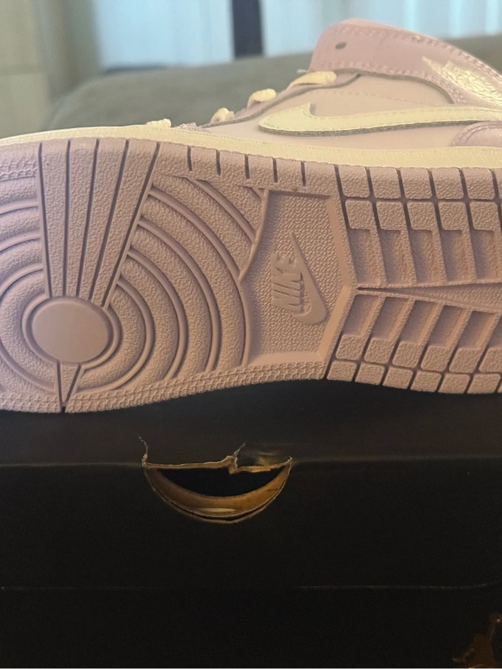 Nike Air Jordan 1 Mid Lavender with White Swoosh